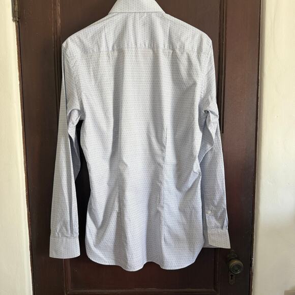 TED BAKER | Endurance Blue and White Slim Fit Button Down Shirt | Size - Picture 6 of 7